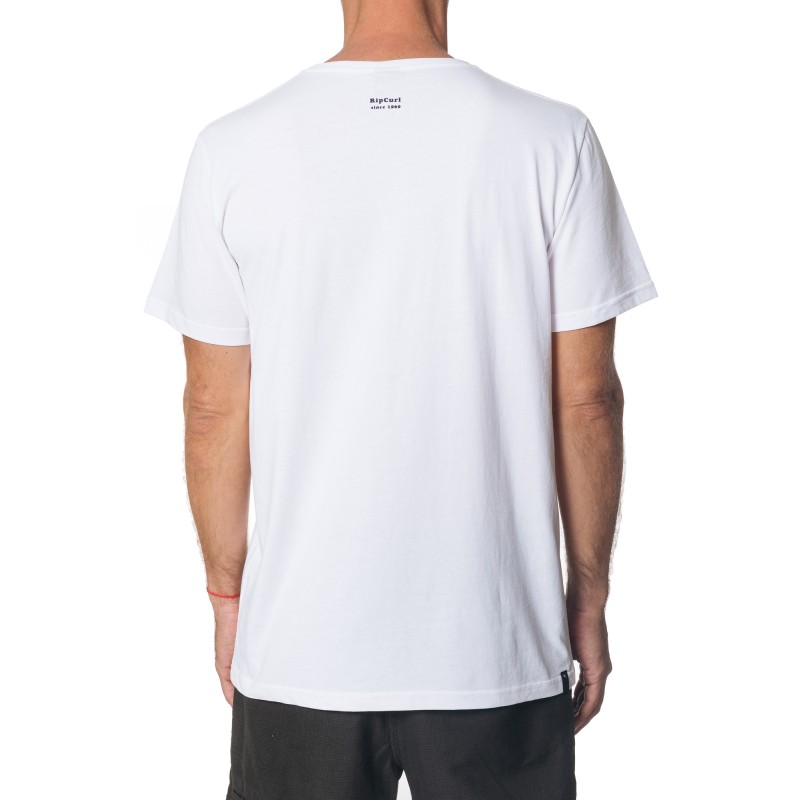 T-Shirt Rip Curl Emblem Optical White