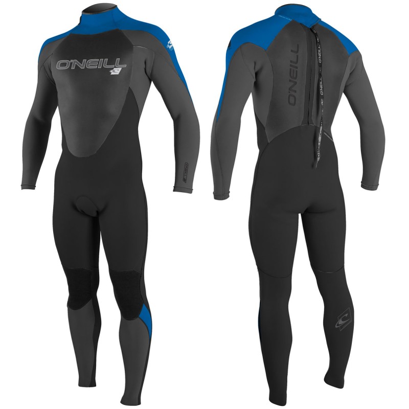 Combinaison O'Neill Epic 5/4 Back Zip Full Black/Ultra Blue/Dayglo