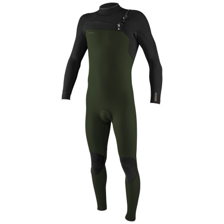 Combinaison O'Neill Homme Hyperfreak 4/3 Chest Zip Ghost Green / Black