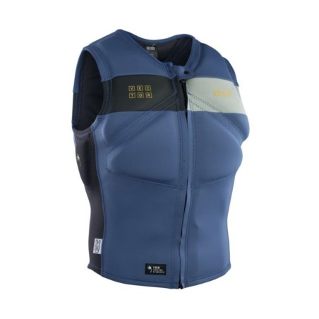 Impact Vest Kitesurf ION Vector Vest Amp Front Zip - Bleu