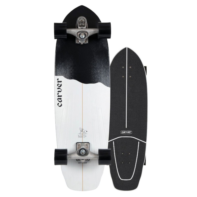 Surfskate Carver Black Tip 32.5" - C7