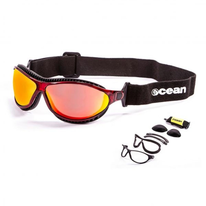 Lunettes Sports Ocean Sunglasses Tierra de Fuego - Rouge Verres Rouge