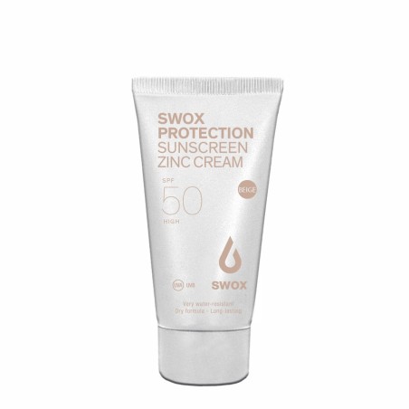 Crème Solaire Visage Swox Zinc SPF 50 - Beige