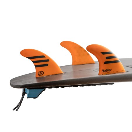 Ailerons Feather Fins Ultralight Click Tab Tri - Orange