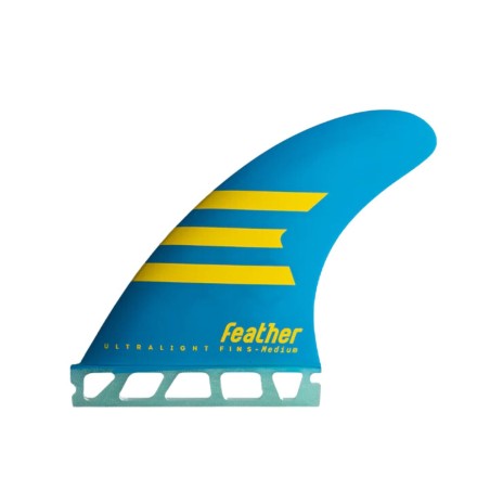 Ailerons Feather Fins Ultralight Epoxy Single Tab Tri - Bleu