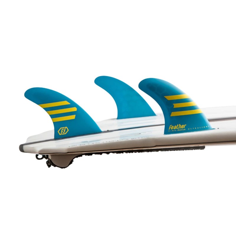 Ailerons Feather Fins Ultralight Epoxy Single Tab Tri - Bleu